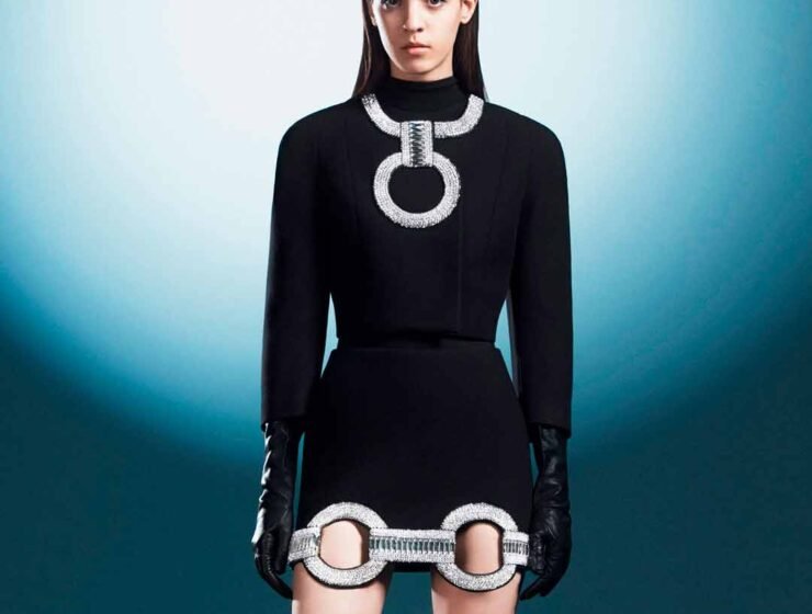 Marte inspiró a David Koma a crear diseños surrealistas