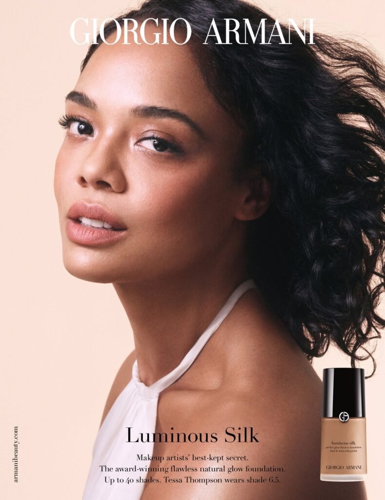 Tessa Thompson es el nuevo rostro de Armani Beauty Noir Magazine