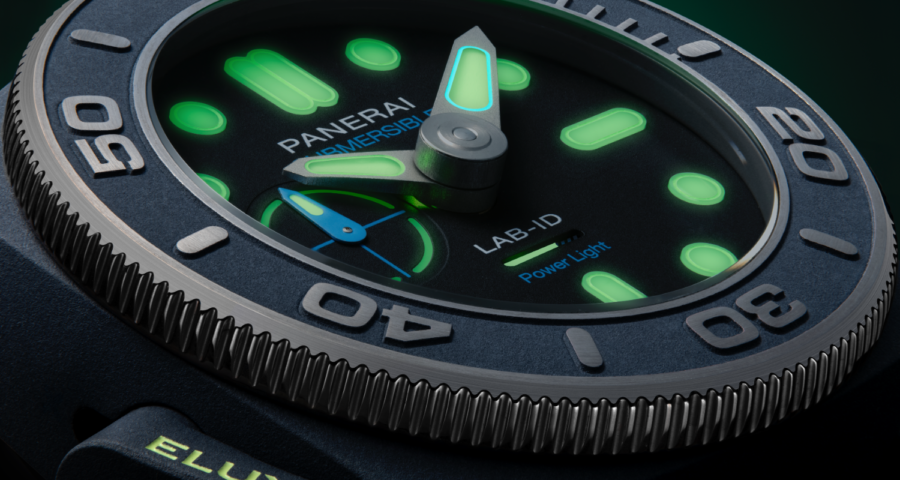 Esfera del reloj Panerai Submersible Elux LAB-ID PAM01800