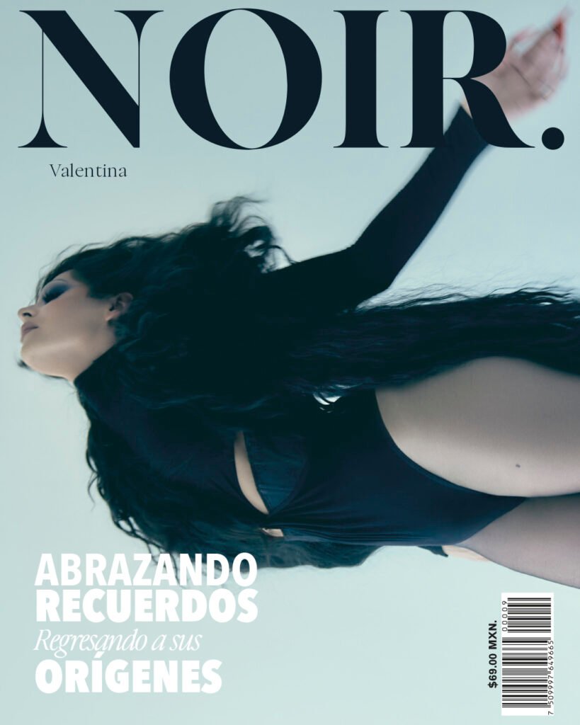 Valentina con body negro en portada de NOIR