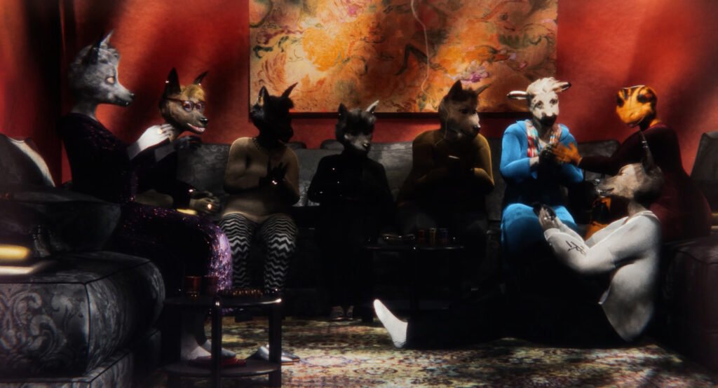 For Aicha frame de secuencia de entorno animal en la vida cotidiana. 