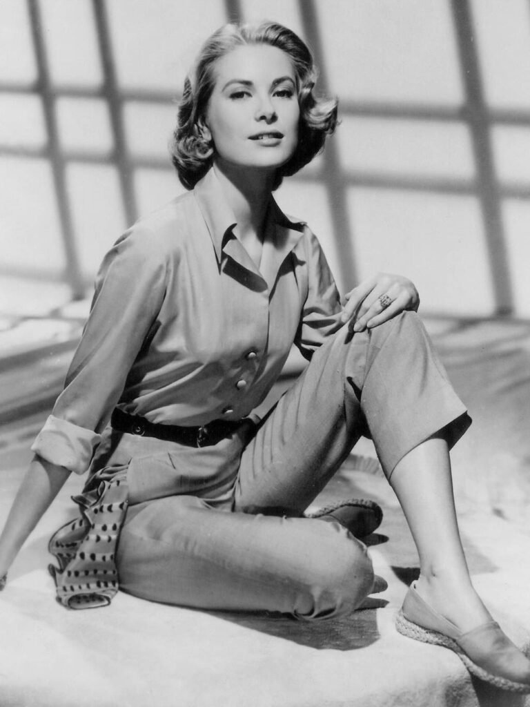 Grace Kelly en pantalones capri. Foto: Cortesía.