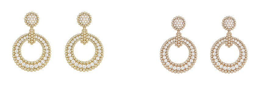 Halos de luz, pendientes Van Cleef & Arpels.