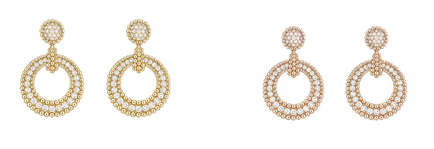 Halos de luz, pendientes Van Cleef & Arpels.