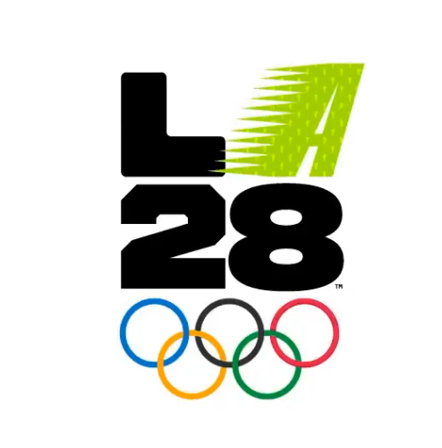 Logotipo diseñado por Billie Eilish para Juegos Olímpicos 2028 en Los Ángeles. 