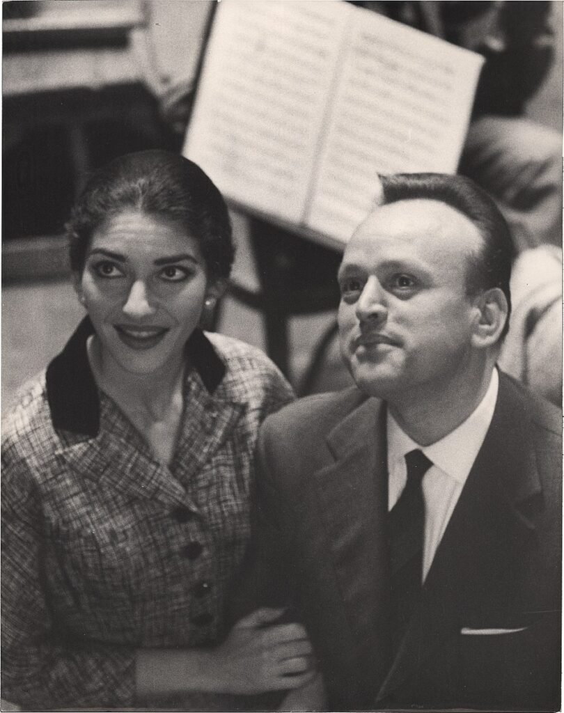 Maria Callas y Mirto Picchi 1957