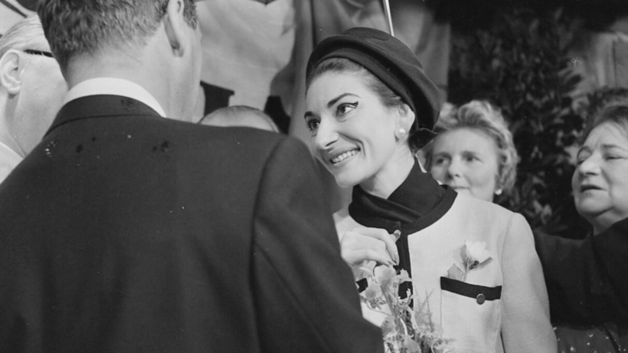 Maria Callas visita el estudio Bovema, 1959