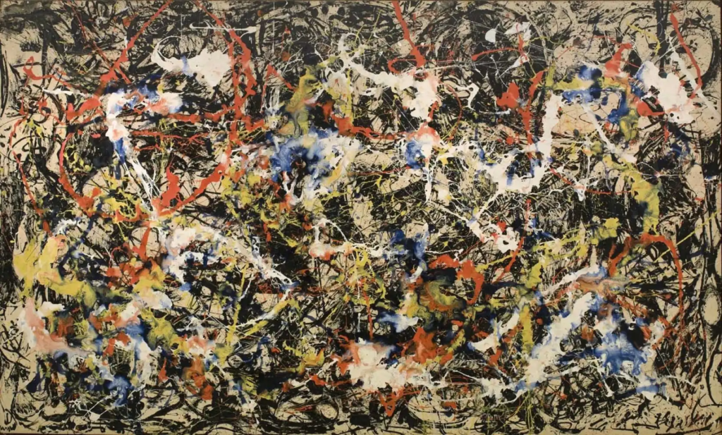 Pintura de Jackson Pollock.