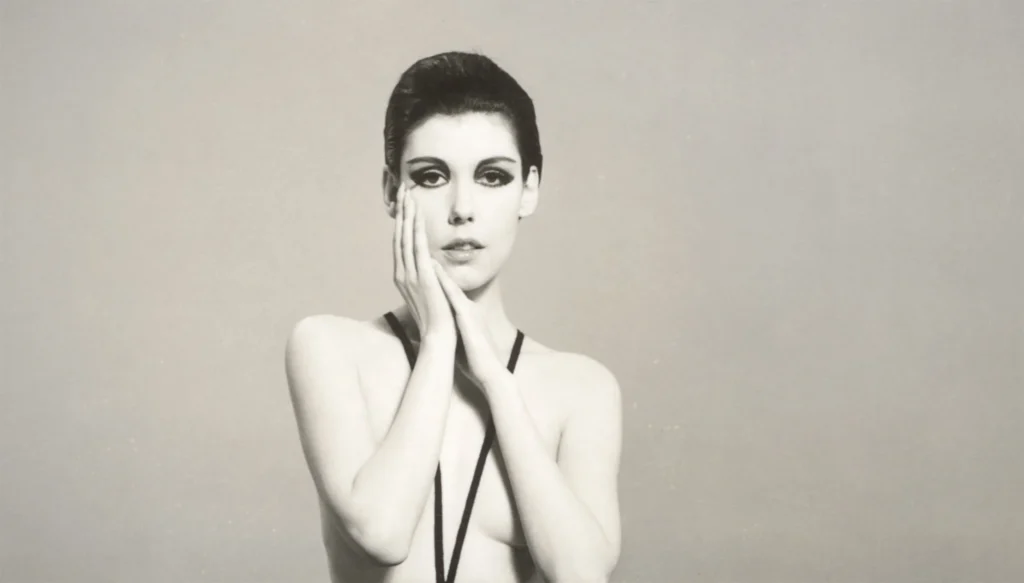 Peggy Moffitt icónica modelo y actriz estadounidense de los años 60. 