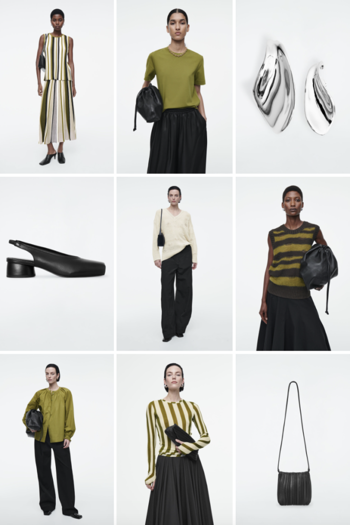 Las rayas permiten jugar con diferentes grosores y orientaciones, para crear looks dinámicos y estilizados.