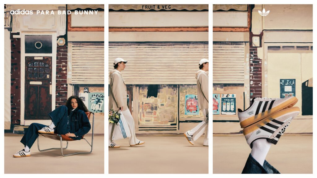 adidas Originals y Bad Bunny Gazelle Indoor. Foto: Cortesía.