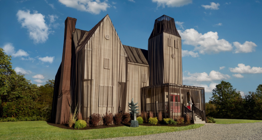 Fachada Mansión Deetz de Beetlejuice de día