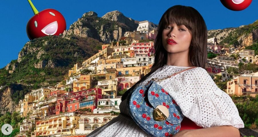 Cerezas, arte y lujo: la mezcla perfecta de LV y Murakami.