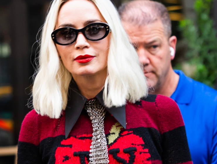 Emily Blunt luce Coach en el set de The Devil Wears Prada 2