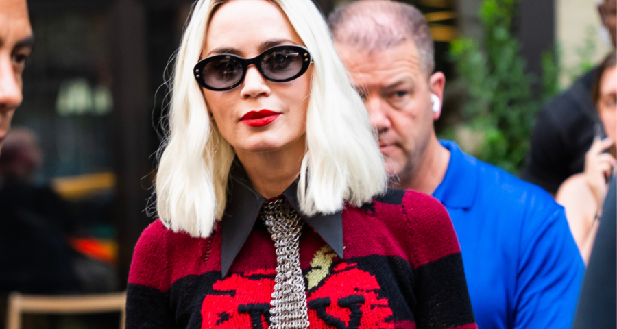 Emily Blunt luce Coach en el set de The Devil Wears Prada 2