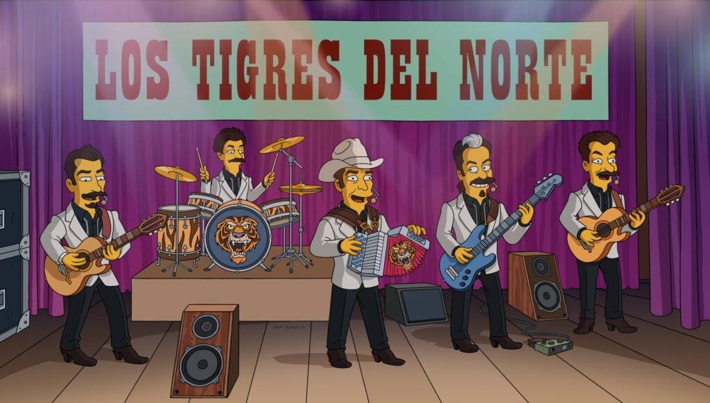 Los Tigres del Norte llegan a Los Simpson con un corrido original