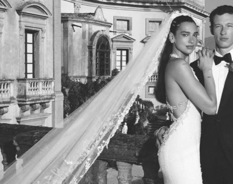 Dua Lipa revela su vestido de novia de Chanel: todos los detalles
